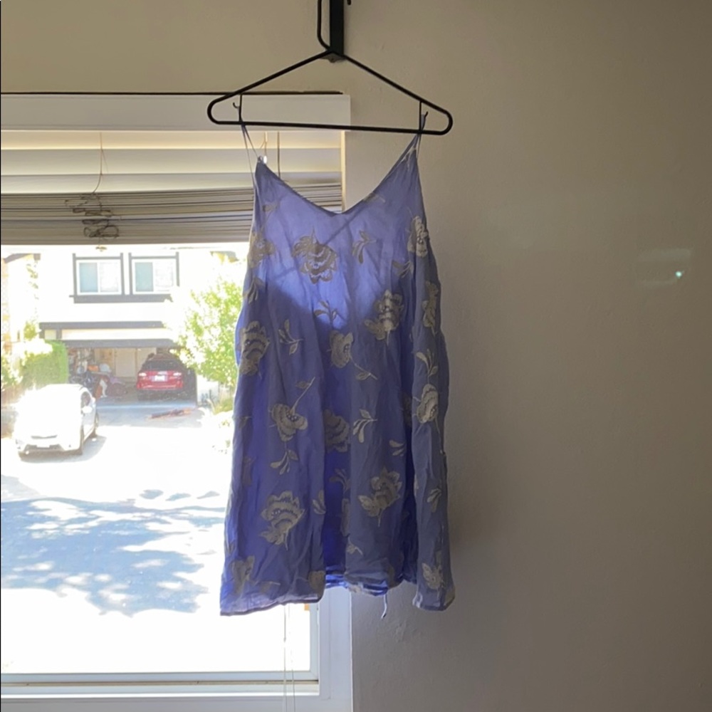 Lush blue floral dress